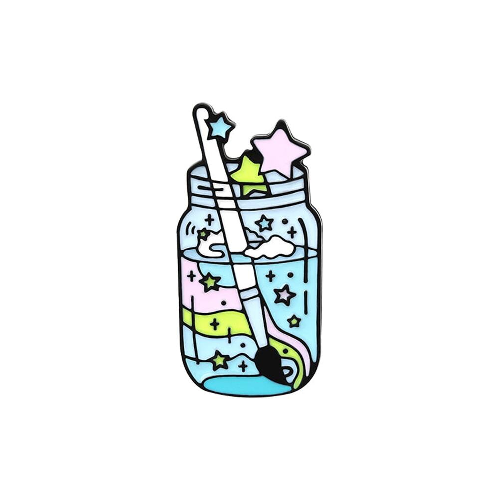 Artist Painting Starts in a Jar Enamel Pins 80